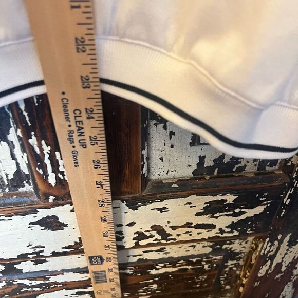 Vintage 90’s Camp Bee Bee Hills CAMP Half-Zip Sweatshirt with Striped Collar - Picture 5 of 11